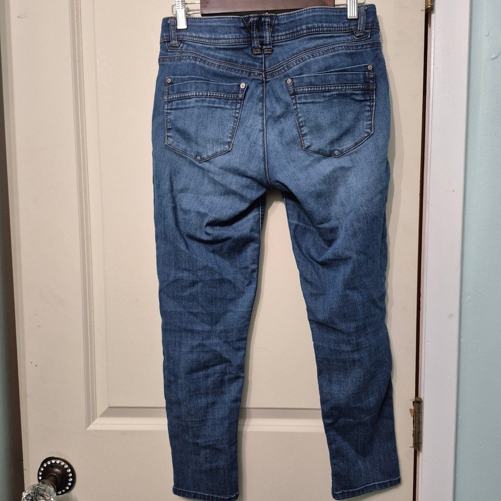 Democracy Ab Solution Skinny Jeans Medium Wash Blue Denim Pants Womens 4 - Picture 3 of 6